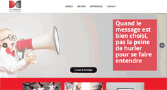 Desktop Screenshot of dimensioncommunication.fr